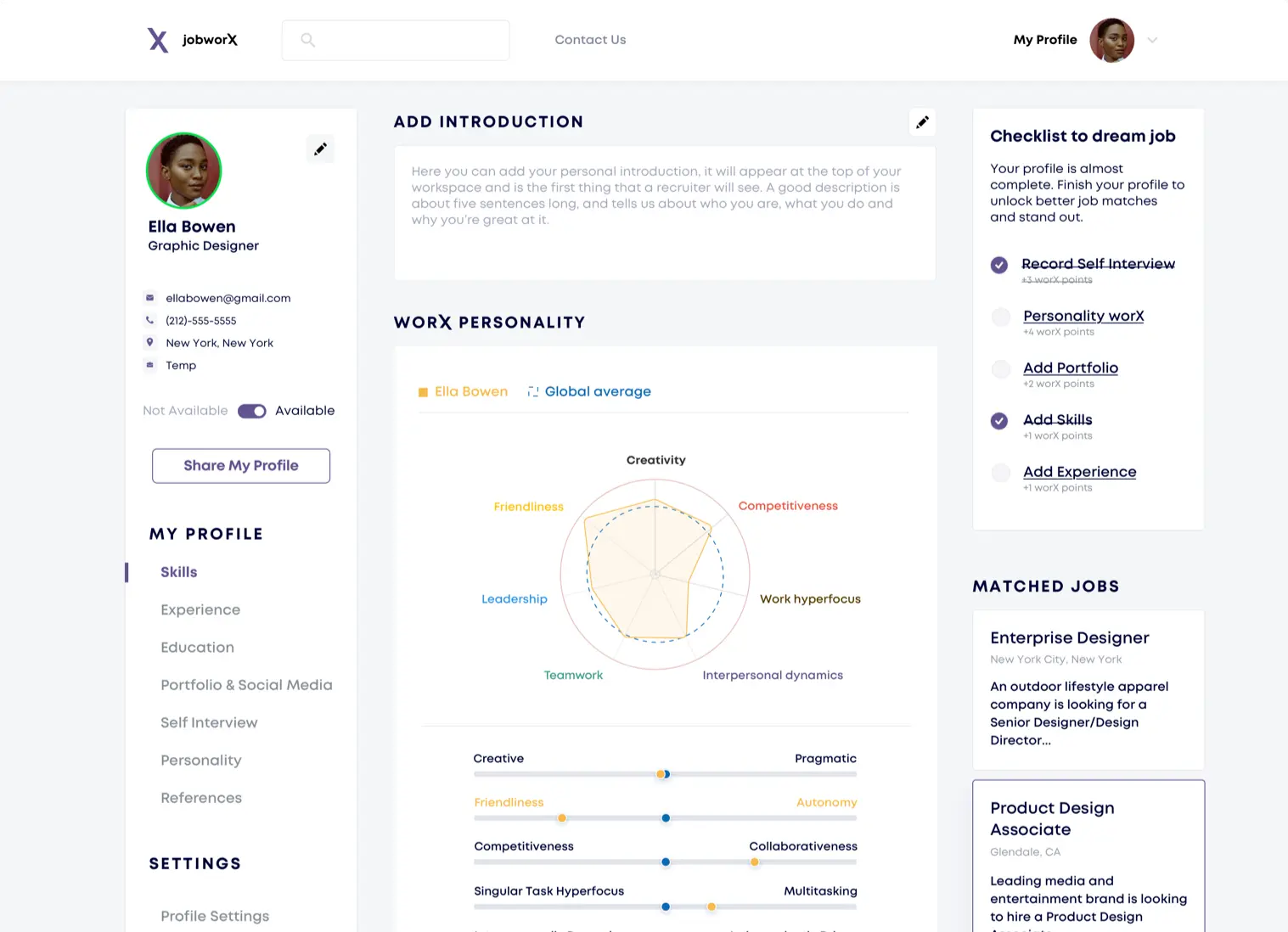 worxspace dashboard